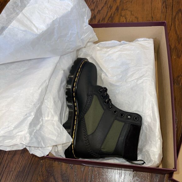 Dr. Martens Men’s Size 4 1460 Pascal Boots Black Olive main image 6